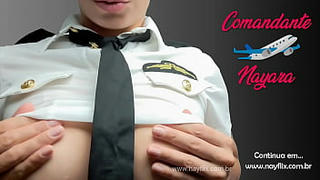 Commander Nayara ready to make you take off - commanding your handjob - complete at nayflix.com.br